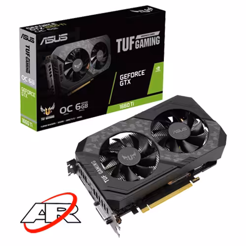 کارت گرافیک ایسوس مدل TUF-GTX1660Ti-O6G-EVO-GAMING