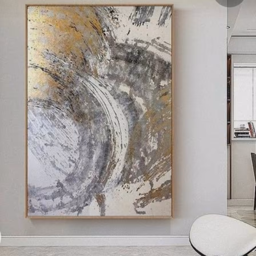 تابلو نقاشی کاردست انتزاعی