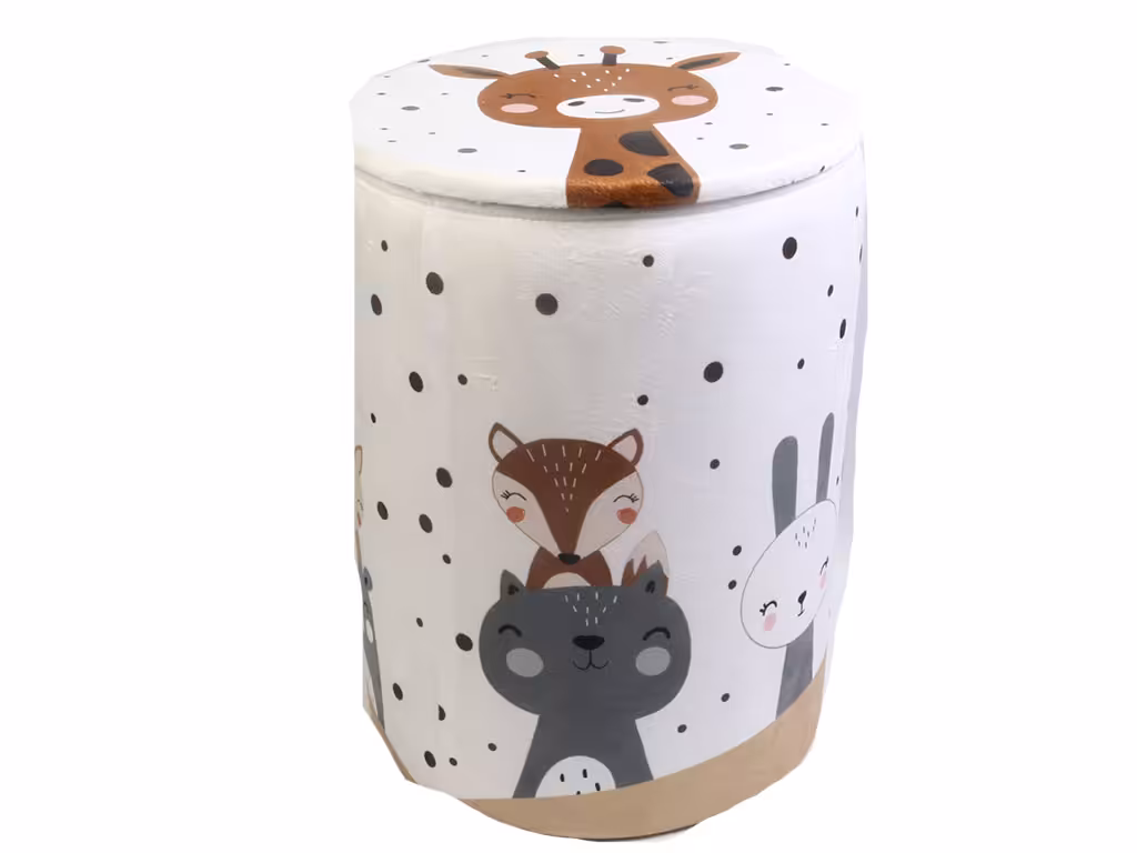 سبد بازی ست لوازم اتاق کودک مدل طلقی درب دار طرح حیوانات