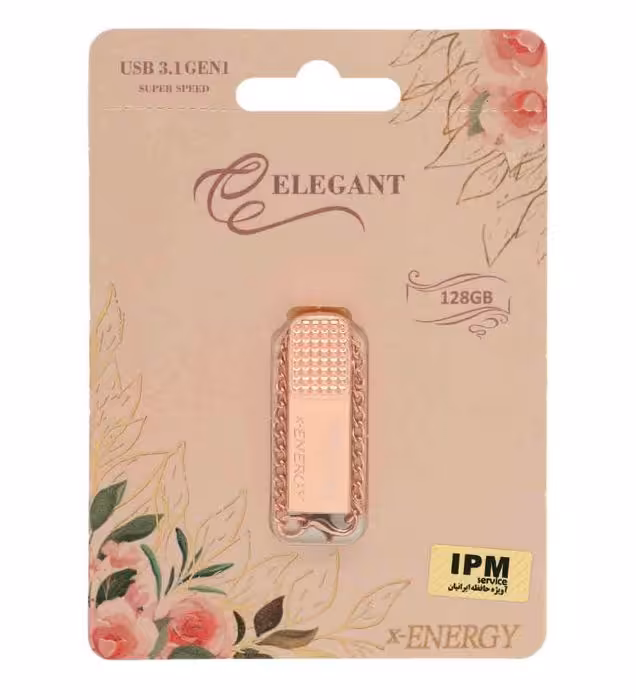 فلش مموری ایکس انرژی مدل ELEGANT USB 3.1 ظرفیت 128 گیگابایت