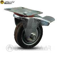 چرخ 7 سانتیمتری گردان  ترمزدار بوشی
