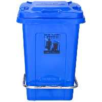 سطل  زباله درب دار  چهل  لیتری  پدال دار در چهار رنگ 