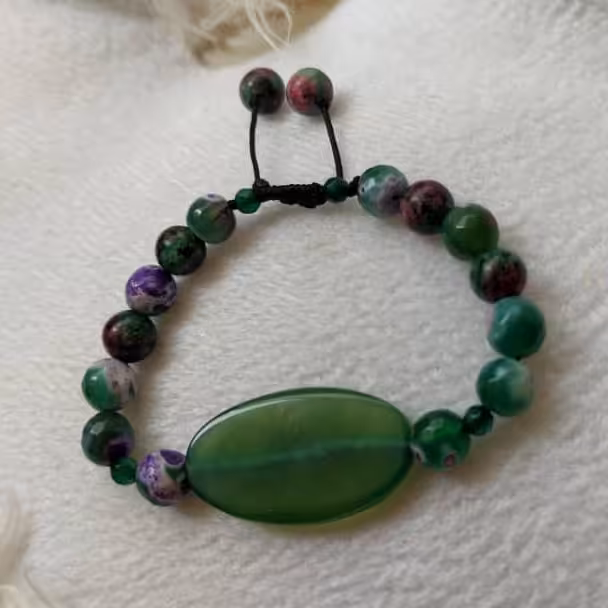 دستبند عقیق سبز