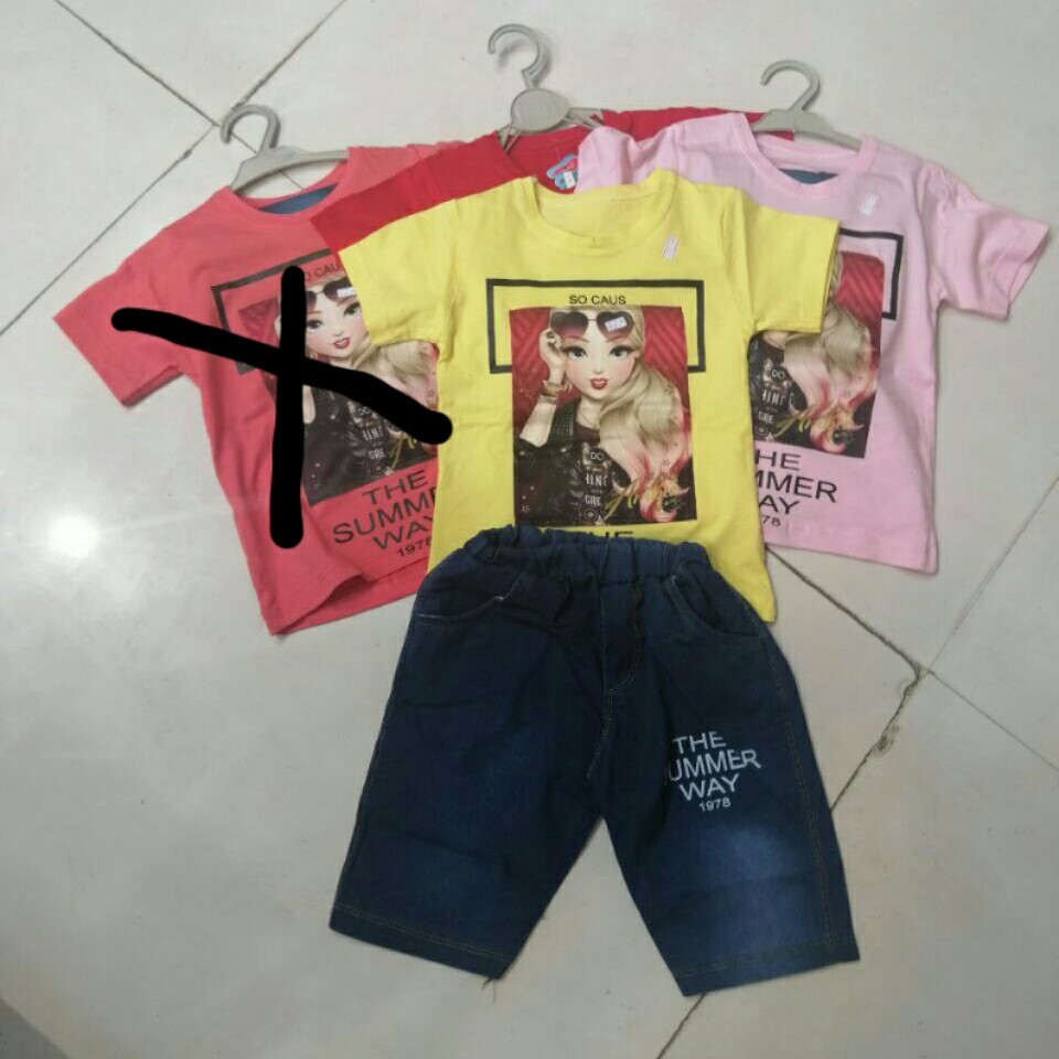 تیشرت وشلوارک لیسایز 50رنگبندی زرد.قرمز.صورتی    موجودی قرمزسایز40    زرد سایز 40و45      صورتی سایز 40