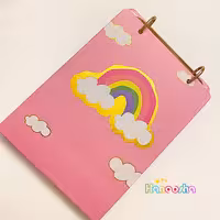 نوت رینگ سویل رنگین کمان | جلد سخت طلاکوب