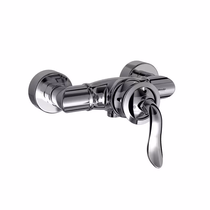 شیر توالت شودر مدل لوکا کروم براق