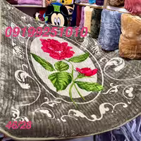 پتو نرمینه یکنفره گلبرجسته ساکدار مدل نسیم کرکره ای