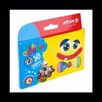 خمیر بازی 10 رنگ مقوایی آریا