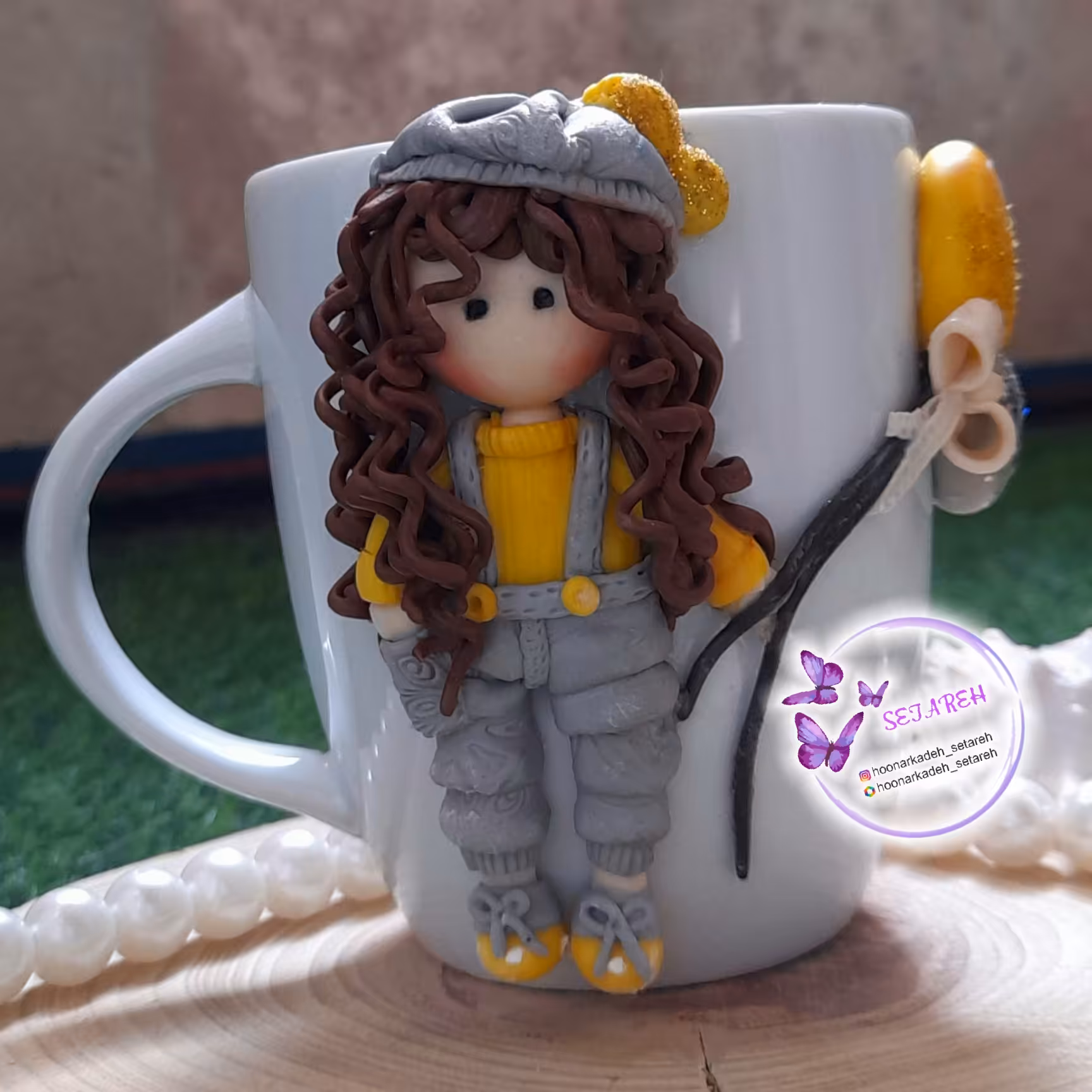 ماگ دست ساز با خمیر ایتالیایی 