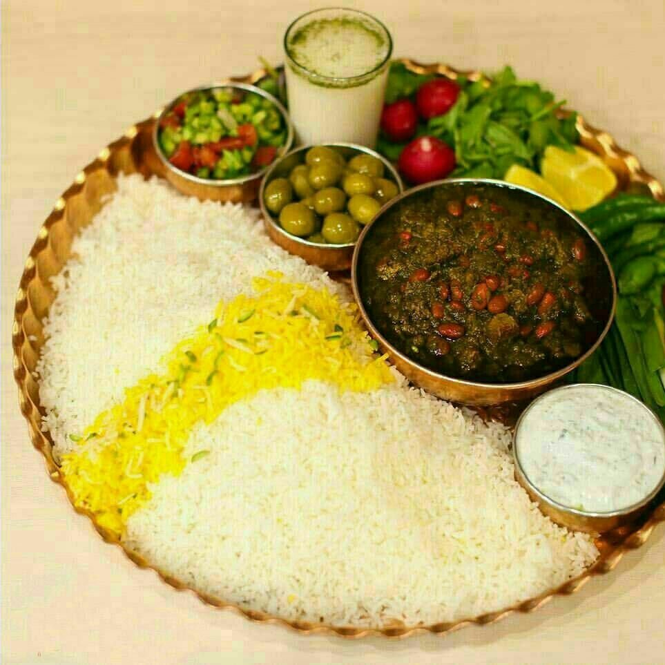 سینی مسی لبه دار چکشی غذا سایز1 سایز31 سانتی درجه1