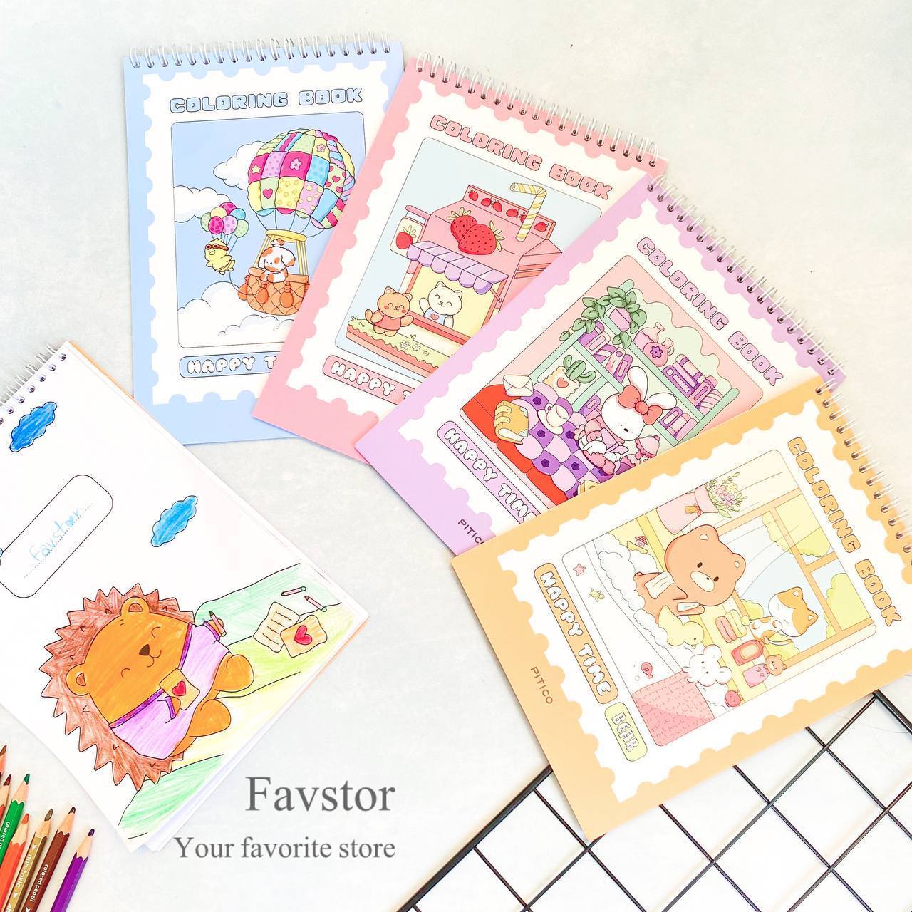 دفتر رنگ آمیزی کودک پیتیکو سری kiddie کد 410