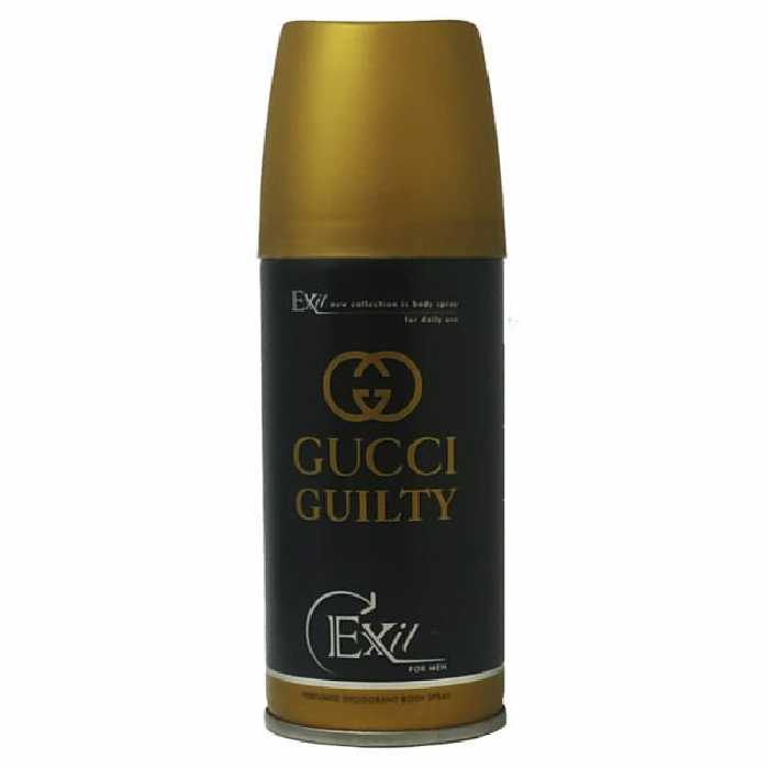 اسپری خوشبو کننده بدن مردانه اگزیت
مدل GUCCI GUILTY