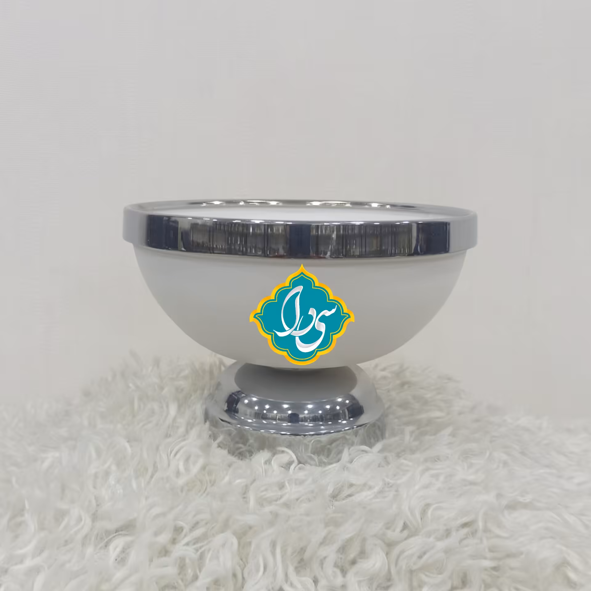 شکلات خوری وزرا مدل دنیز سفید  نقره ای ، رنگ استاتیک آبکاری فورتیک ارسال از کارخانه بدون واسطه