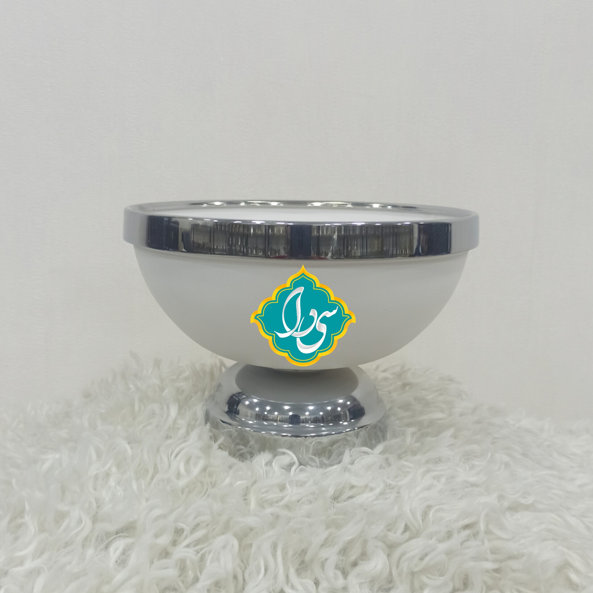شکلات خوری وزرا مدل دنیز سفید نقره ای ، رنگ استاتیک آبکاری فورتیک ارسال از کارخانه بدون واسطه