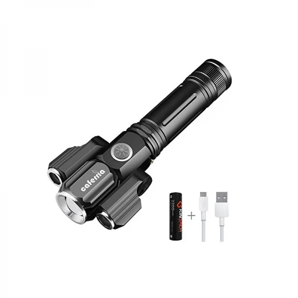 چراغ قوه سه لامپه مدل electric torch