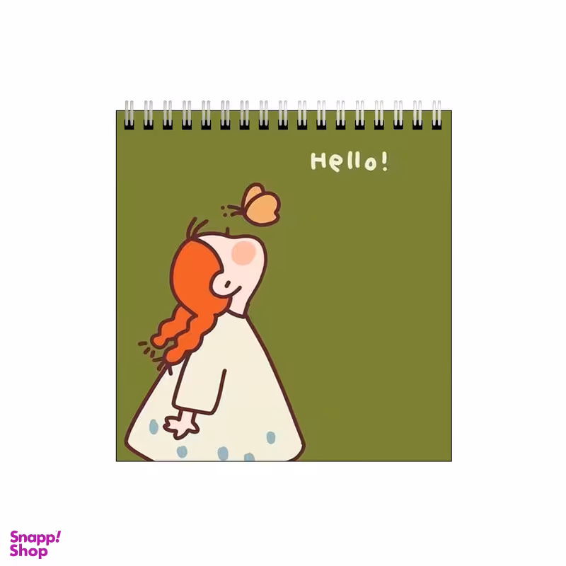 دفتر طراحی بامبیلیپ طرح دختر و پروانه کد 6019607