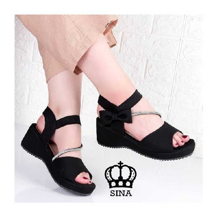 کفش بغل پاپیون نگین دار