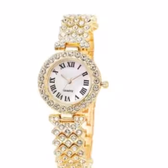 ساعت مچی عقربه ای زنانه نگین دار کد 30