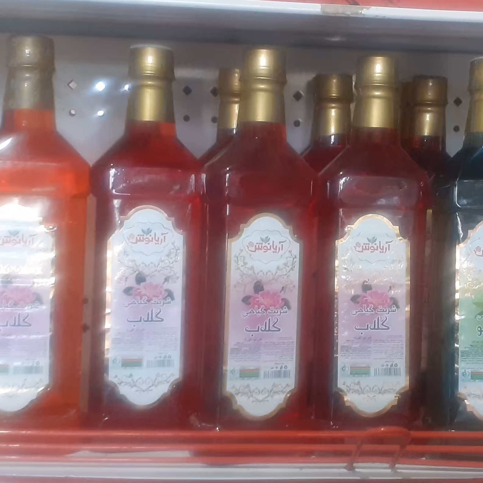 شربت صنعتی گیاهی گلاب