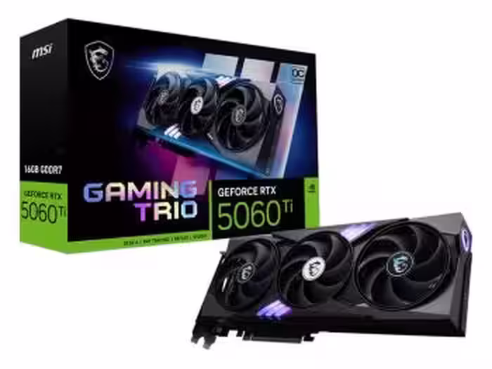 کارت گرافیک ام اس آی مدل GeForce RTX 5060 Ti 16G GAMING TRIO OC 16GB