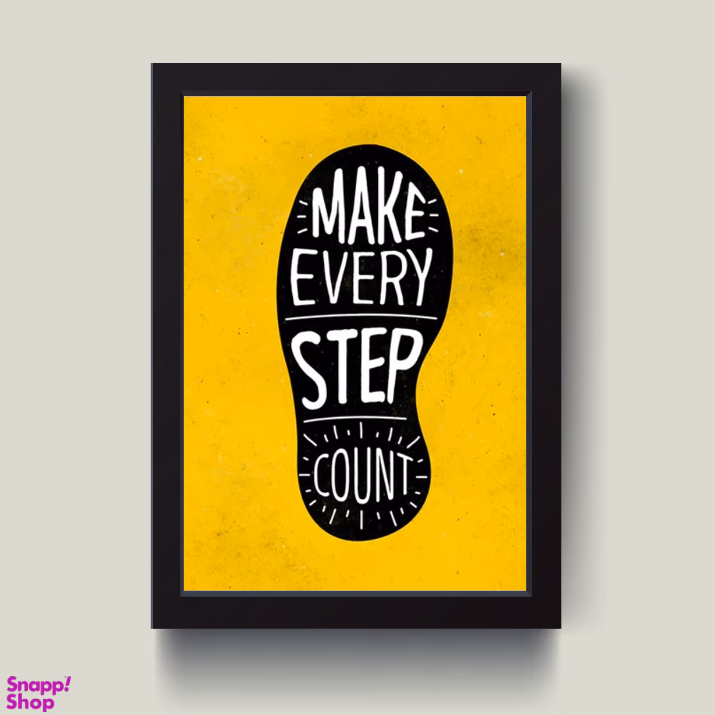 تابلو مدل دکوراتیو انگیزشی Step count کد G8-13