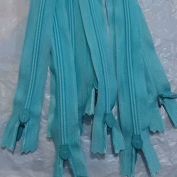 زیپ مخفی  50 سانت . دنده 3..   آبی روشن خاص کیفت درجه یک . 