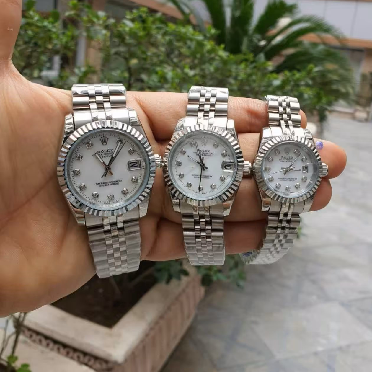 ساعتمچی رولکس ست مردانه و زنانه جنس استیل rolex