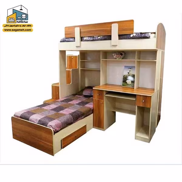 تخت خواب دوطبقه کد BTDP55 - فروشگاه سه گامه