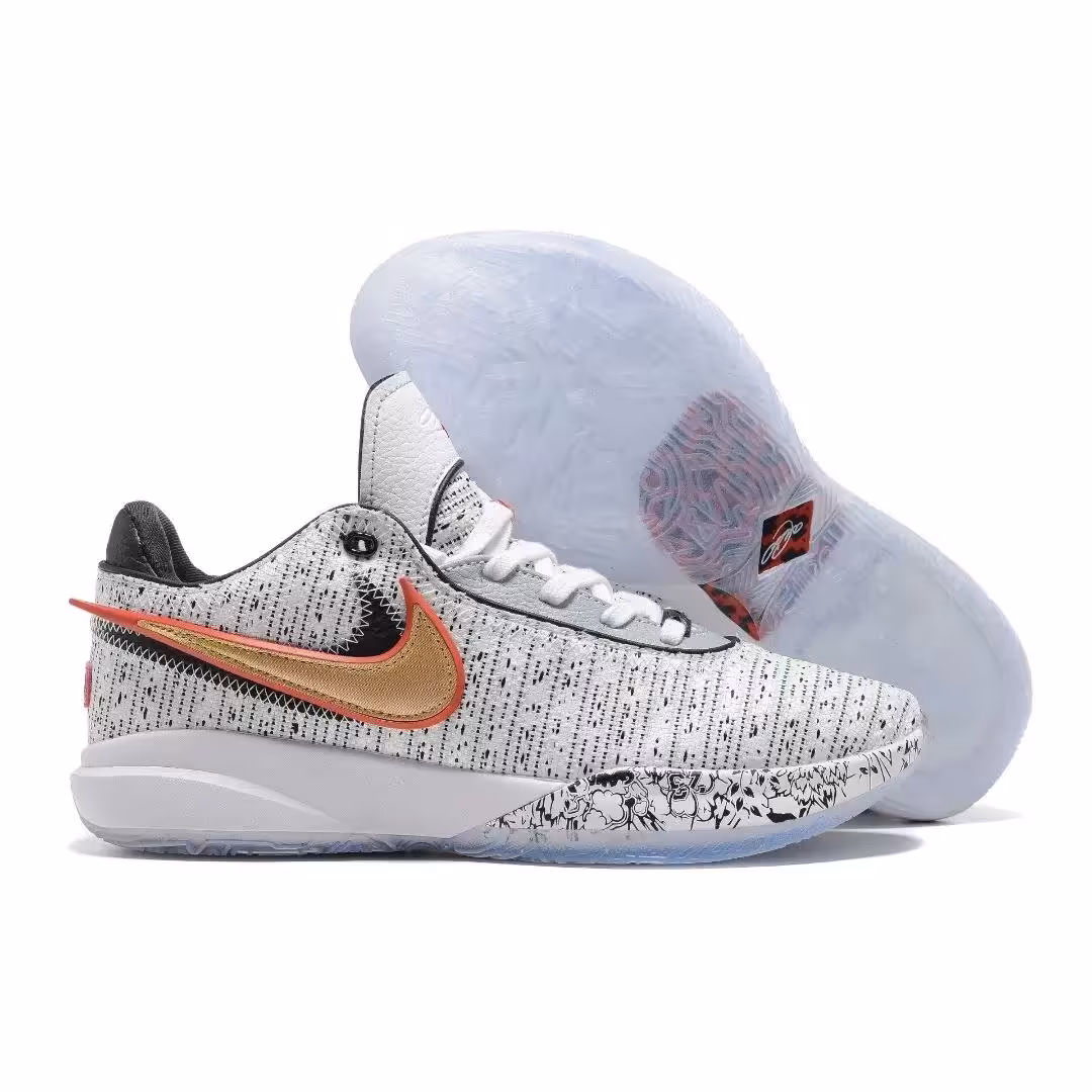 کفش نایک لبرون 20 سفید سایز (42 تا 46) (پس کرایه)