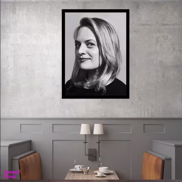 تابلو بکلیت طرح بازیگر الیزابت ماس مدل قاب شاسی B-S9702