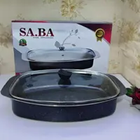تابه مستطیل ماهی پز  داخل گرانیتی صبا