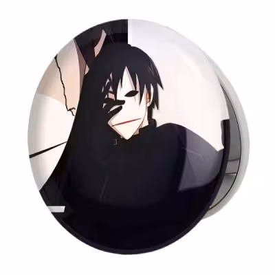 آینه جیبی خندالو طرح هی انیمه تاریک تر از سیاهی Darker Than Black مدل تاشو کد 22571