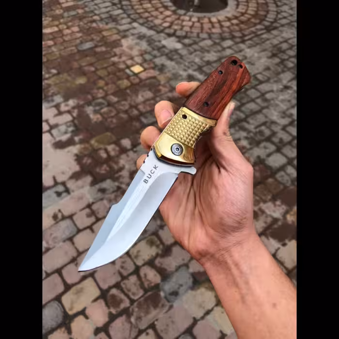 چاقو جیبی باک طلایی