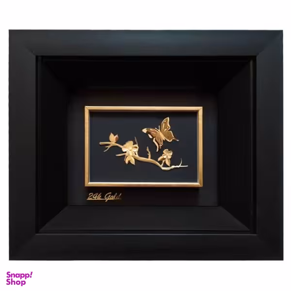 تابلو طلا کوب زرکات طرح بهار مدل F121