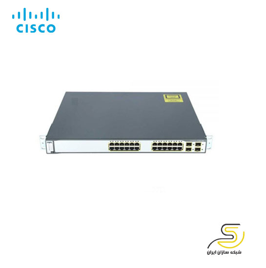 سوئیچ 24 پورت سیسکو مدل WS-C3750-24-TS-S ریفر