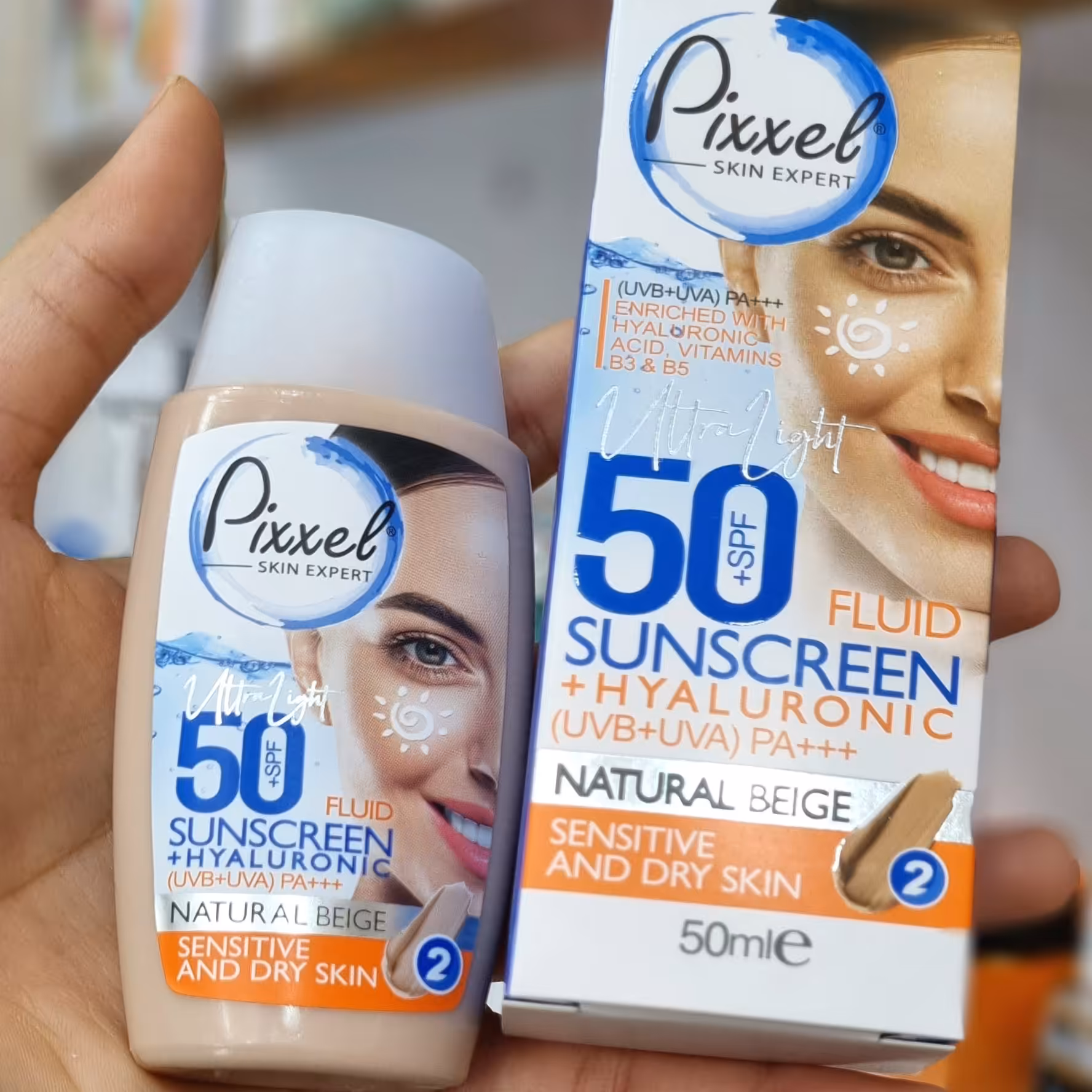 کرم ضد افتاب رنگ بژطبیعی  مناسب پوست های خشک تا نرمال و حساس