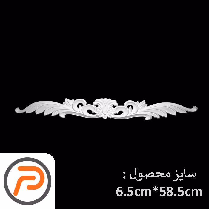 گل تزئینی طرح منبت pvc کد S 72