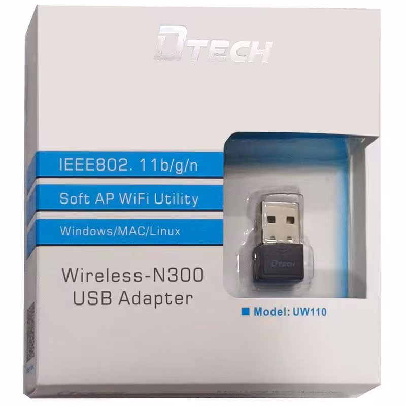کارت شبکه USB بی سیم بدون آنتن دی تک D-TECH UW110
