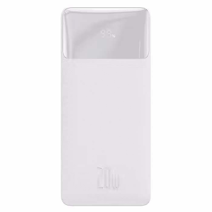 پاوربانک بیسوس مدل Bipow Digital display fast charge Display 20W white OE ظرفیت 30000 میلی آمپر ساعت