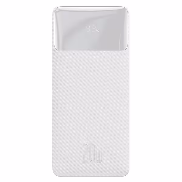 پاوربانک بیسوس مدل Bipow Digital display fast charge Display 20W white OE ظرفیت 30000 میلی آمپر ساعت