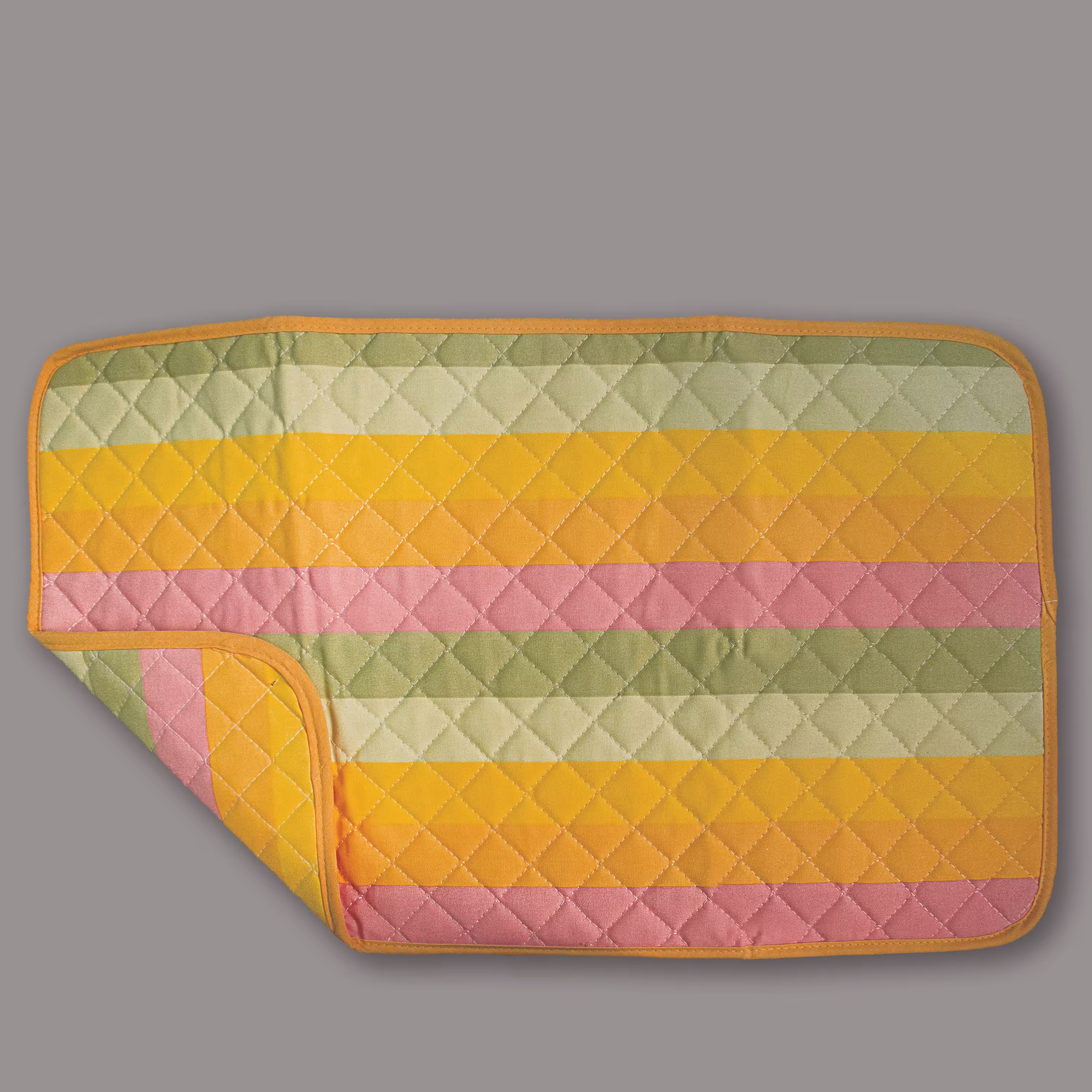 کنار سینک کتان طرح رابید صورتی