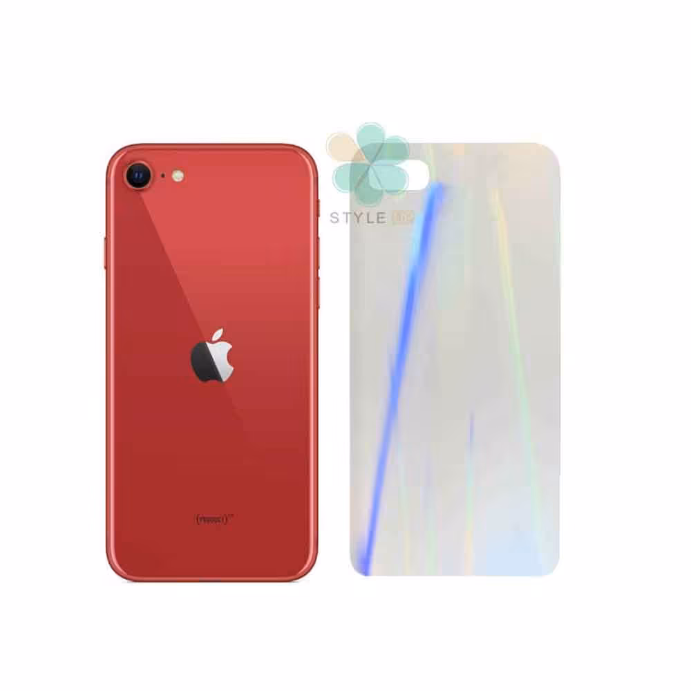 برچسب نانو پشت گوشی ‌‌‌اپل ایفون Apple iPhone SE 2022 مدل رنگین کمان