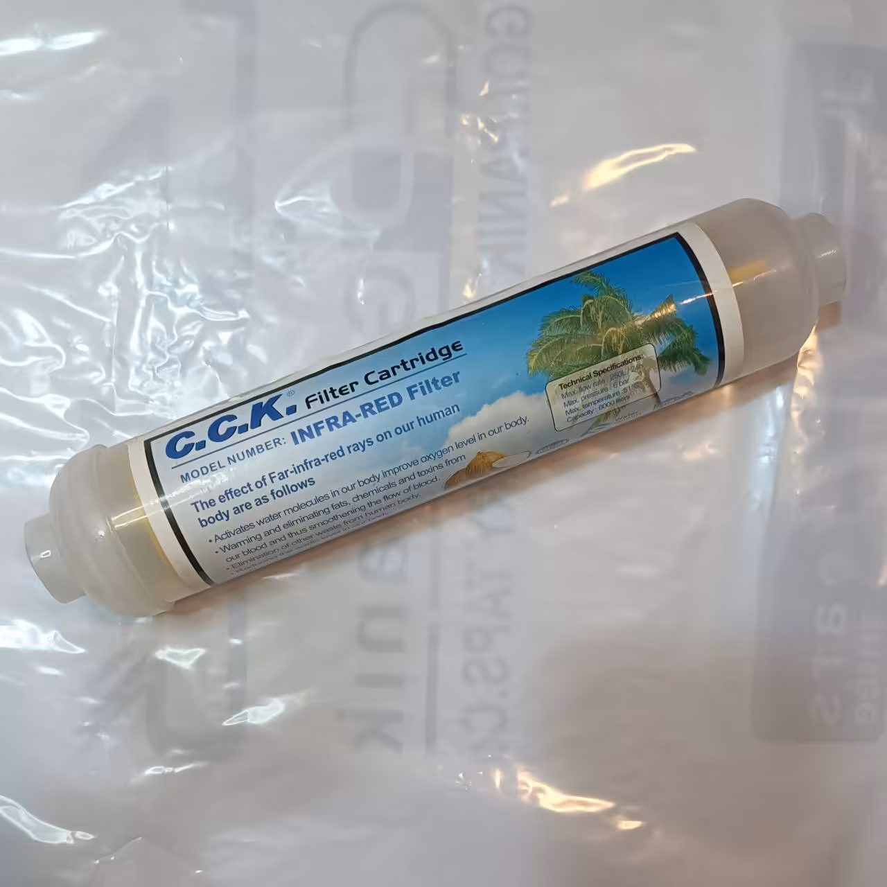 فیلتر تصفیه کن انرژی زا حاوی املاح مفید برای بدن