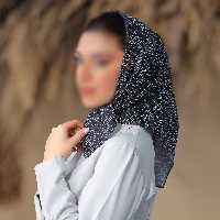 باندانا یا مینی اسکارف نخی طرح خال خالی ارسال رایگان 