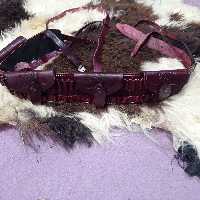 قطار حمایل دار  مخصوص فشنگ تیری رنگ قهوه‌ای سایز انتخابی شما