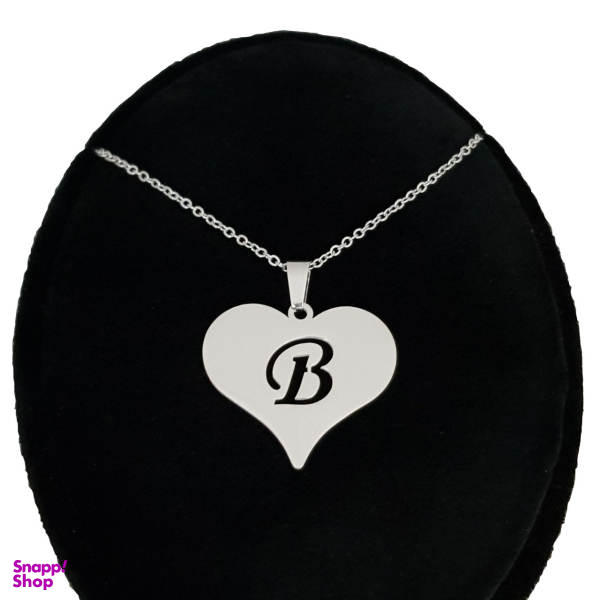 گردنبند نقره طرح حرف B کد SS2