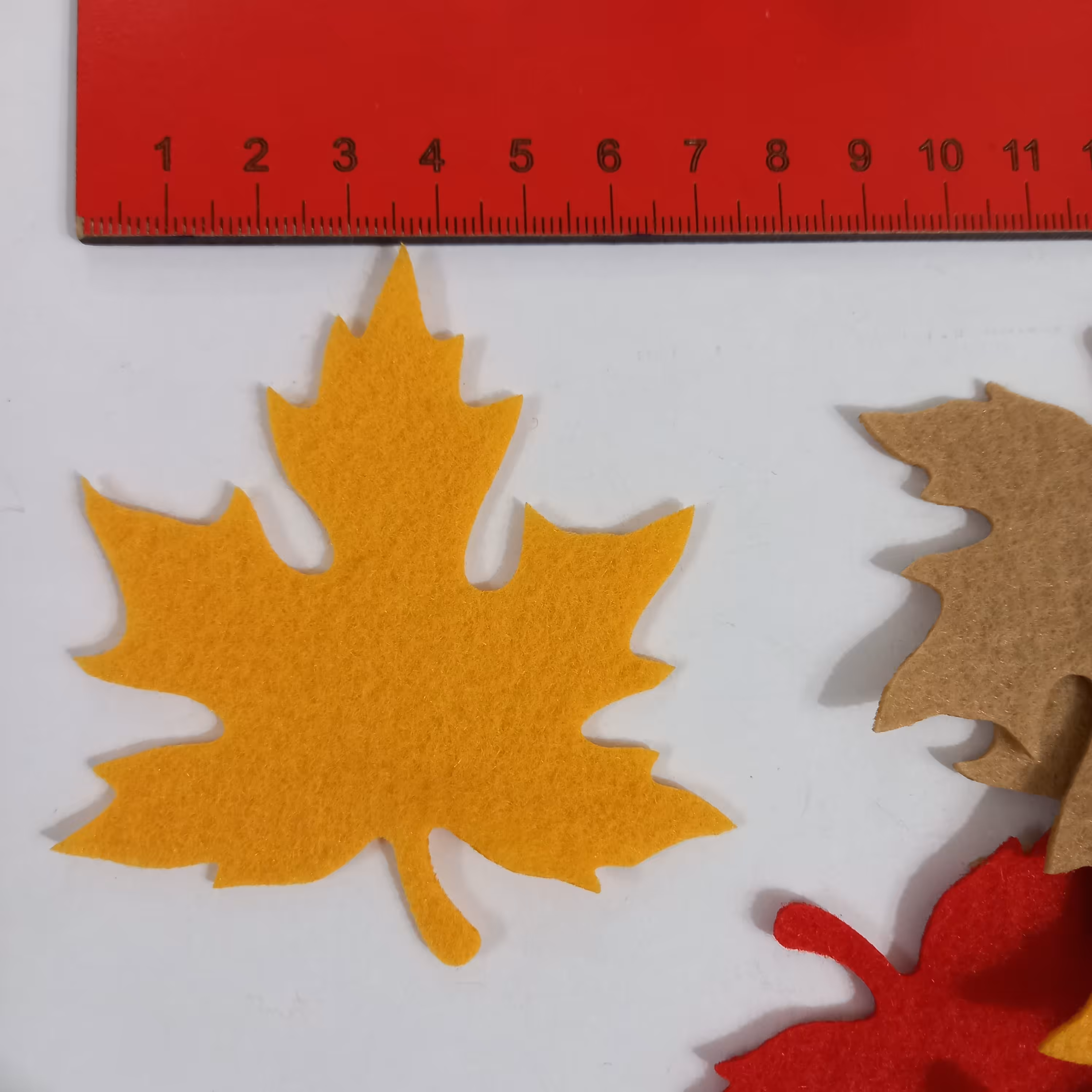 برگ پاییزی سایز بزرگ بسته 12 عددی