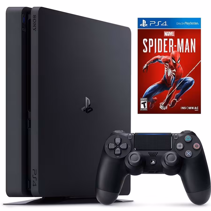 کنسول بازی سونی مدل Playstation 4 Slim کد CUH-2216A Region 2 - ظرفیت 500 گیگا بایت به همراه بازی  spider man
