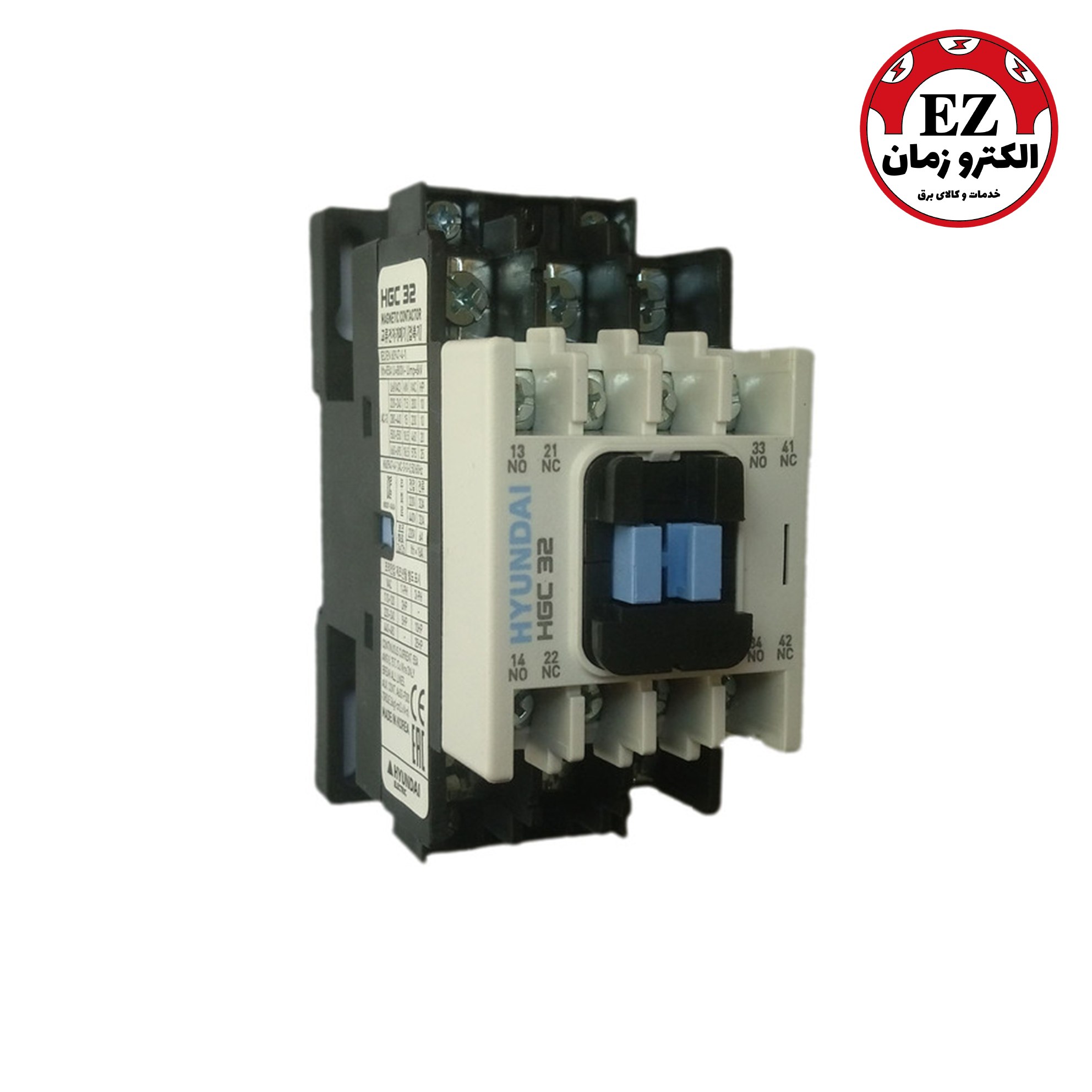 کنتاکتور 12 آمپر 5.5KW با بوبین 220VAC برند هیوندایی