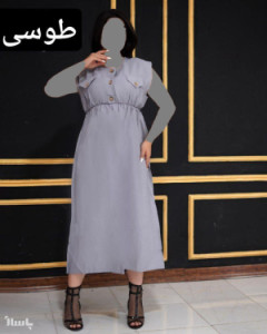 پیراهن ساحلی زنانه نخی مدل مهدیس